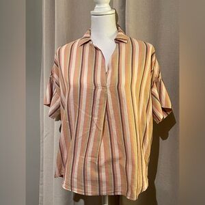 Madewell Courier Button Back Shirt Size XS